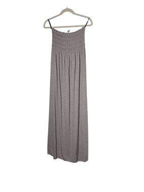 NWT Gray Strapless Maxi Dress, L